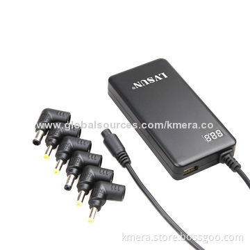 40W Universal AC Adapter with 17mm Housing, Digital LED Display, 2.1A USB Output, Fast Charging